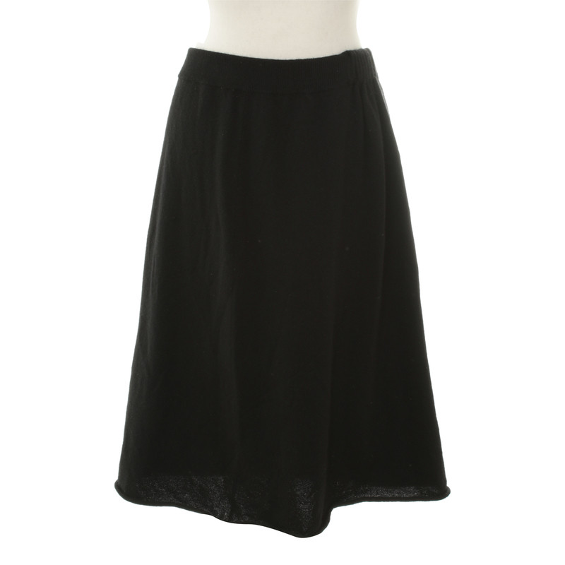 Allude Cashmere skirt in black
