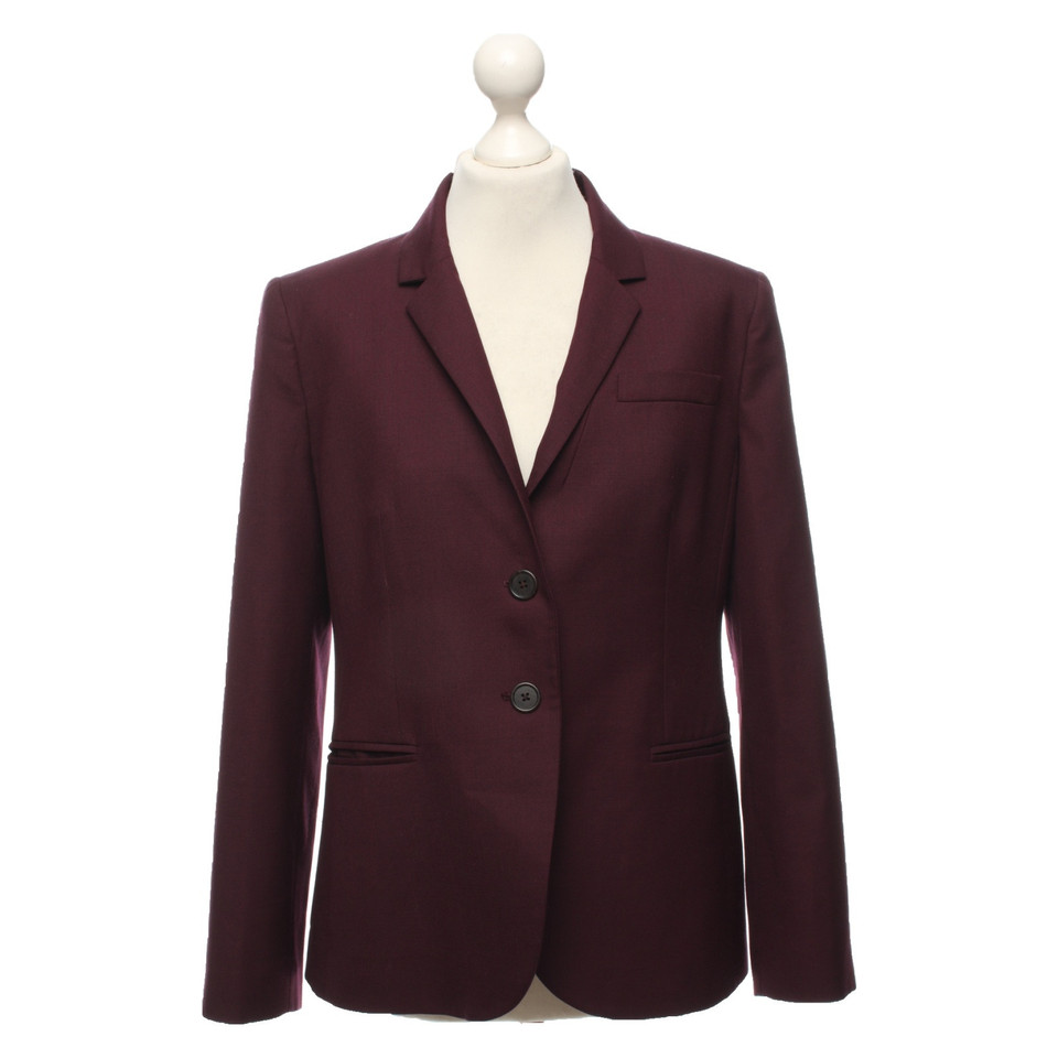 J. Crew Blazer in Lana in Bordeaux