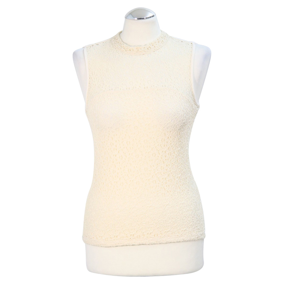 Reiss Top Lace in Crema