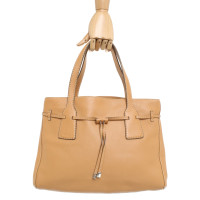 Tod's Handtas Leer in Beige