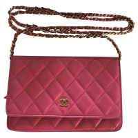 Chanel Clutch Bag Leather in Pink