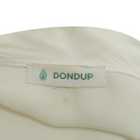 Dondup Zijden blouse in crème wit