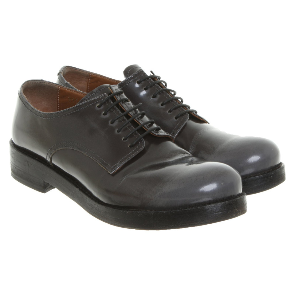 Giorgio Armani Lace-up shoes Leather in Grey
