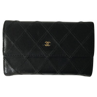 Chanel Sac à main/Portefeuille en Cuir en Noir