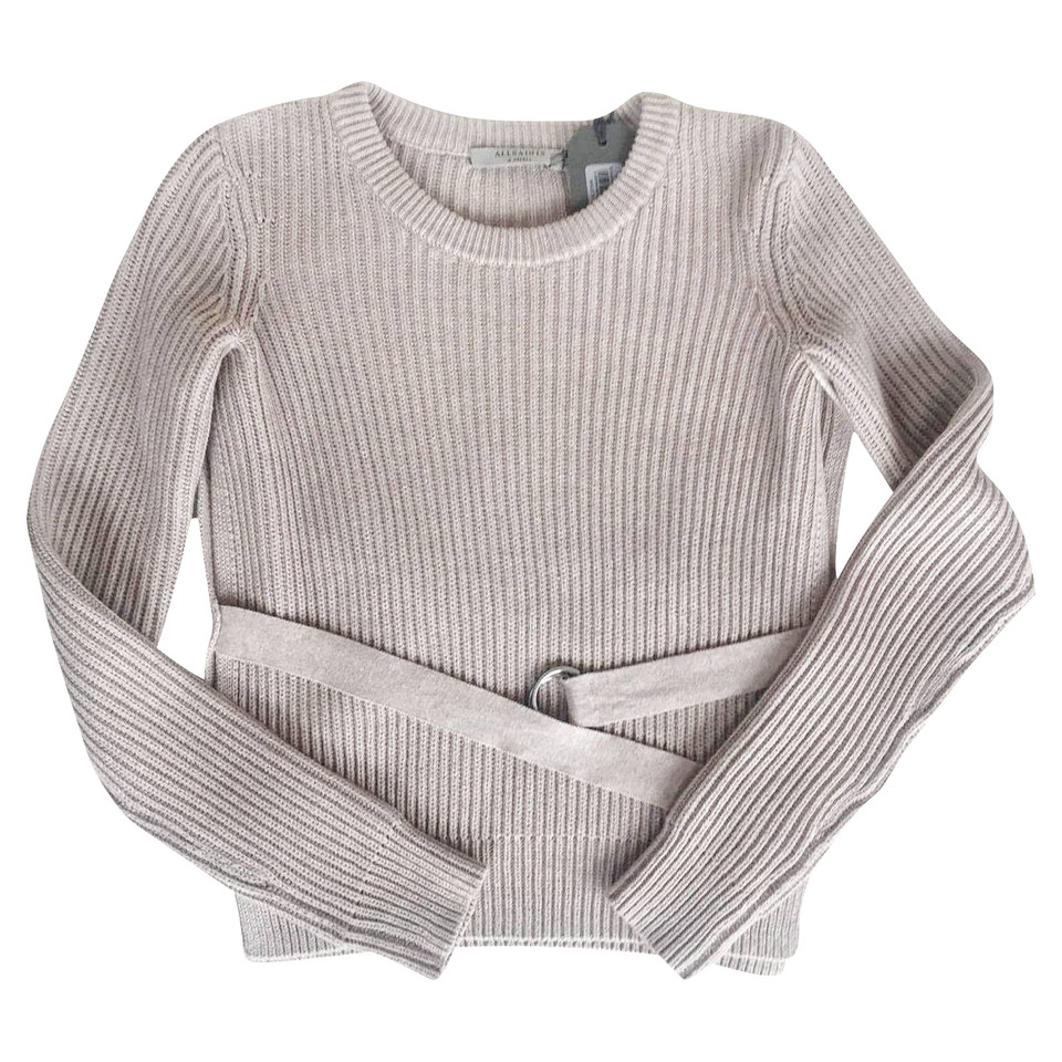 All Saints Belted sweater with side slits