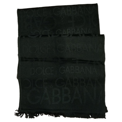 Dolce & Gabbana Sciarpa in Lana in Nero