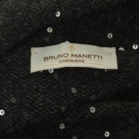 Bruno Manetti Gebreide pullover in donkergrijs