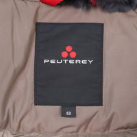 Peuterey Mantel mit Pelz-Besatz