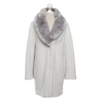 Marc Cain Coat in white / grey