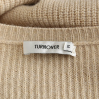 Turnover Pullover in Beige