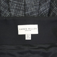 Karen Millen Schwarzer Rock mit Karo-Muster