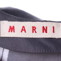 Marni Robe grise avec motif