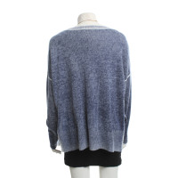 360 Sweater Cashmere sweater in blue / cream