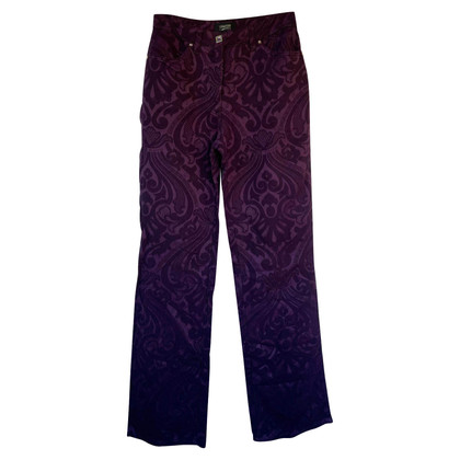 Versace Hose aus Baumwolle in Violett