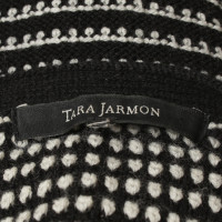Tara Jarmon Strickkleid in Schwarz/Weiß