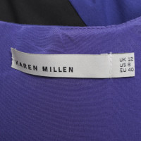 Karen Millen Kleid in Blau/Schwarz