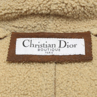 Christian Dior Veste/Manteau en Cuir en Marron