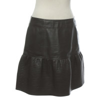 Red Valentino Skirt Leather in Brown