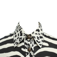 Balmain Zijden blouse met animal print
