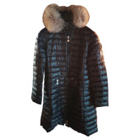Moncler Quilted coat with fur collar