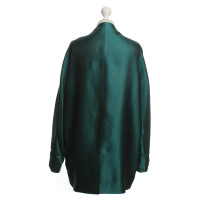 Haider Ackermann Silk Blazer in emerald green