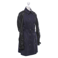Burberry Coat in dark blue / black
