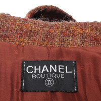 Chanel Bouclé giacca in marrone / arancio