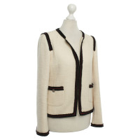 Chanel Color crema tweed giacca