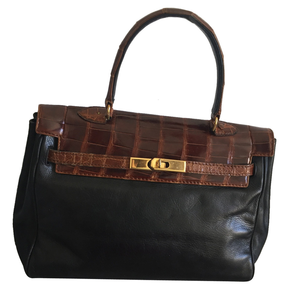Colombo Handbag Leather in Black