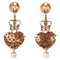 Dolce & Gabbana Boucles d'oreilles clip avec ange et coeur