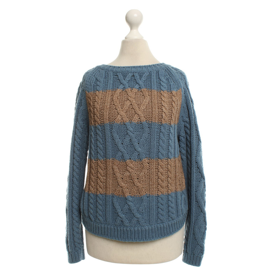 Stefanel Knitted sweater in bicolour