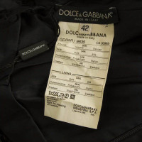 Dolce & Gabbana Zwarte jurk met franje