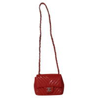 Chanel Classic Flap Bag Extra Mini in Pelle in Rosso