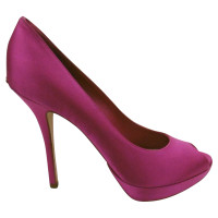 Christian Dior Pumps/Peeptoes Zijde in Roze