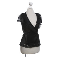 Prada Wrap blouse with lace