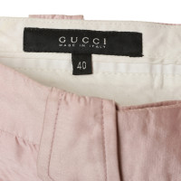 Gucci Zijden broek in roze