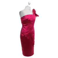 Karen Millen One-Shoulder-Kleid in Fuchsia