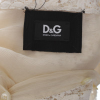 D&G Geplooide blouse met kant