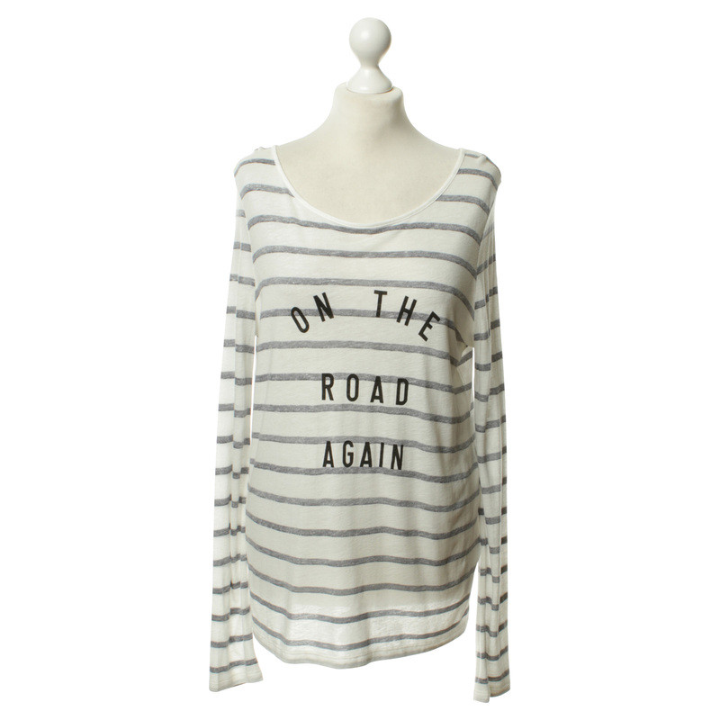 French Connection Striped shirt White/grey