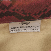 Anya Hindmarch Clutch Leer in Bordeaux