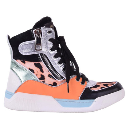 Dolce & Gabbana High-Top-Sneakers in Orange 