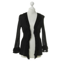 Red Valentino Ruffle jacket in black