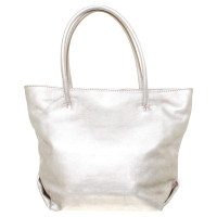 Furla Borsa a mano in look metallico