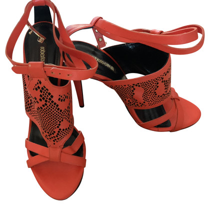 Roberto Cavalli Sandals Leather in Red