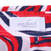 Van Laack Camicia camicetta con motivo in tricolore