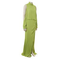Gianni Versace Licht groen koude schouder jurk
