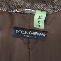Dolce & Gabbana Tweed coat with fur collar