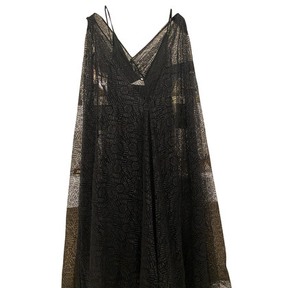 Moschino Kleid aus Seide in Schwarz