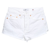 Re/Done Shorts aus Baumwolle in Weiß