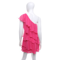 Halston Heritage zijden jurk in roze